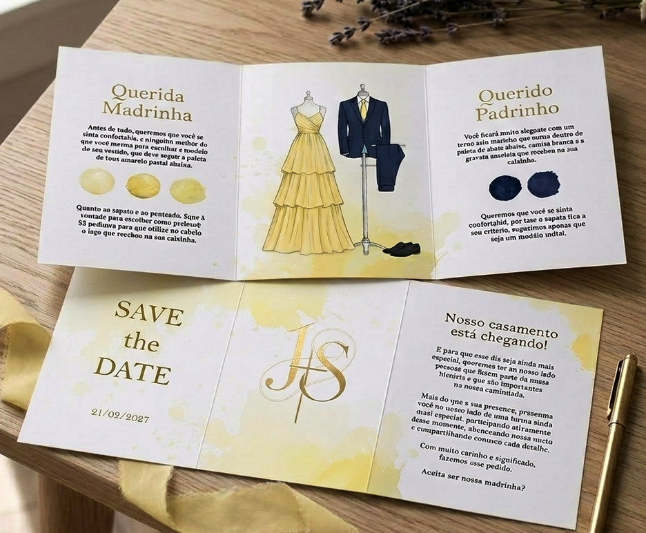 J&S — convite save the date
